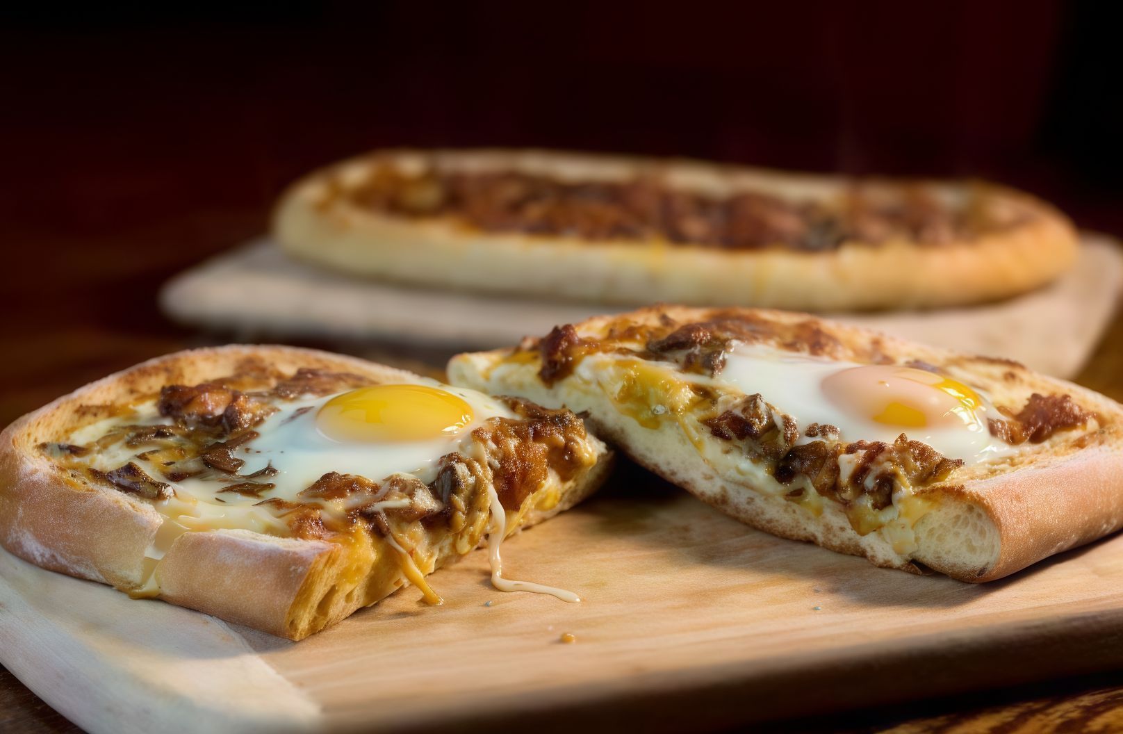 Eggs With Basterma (French Bread)