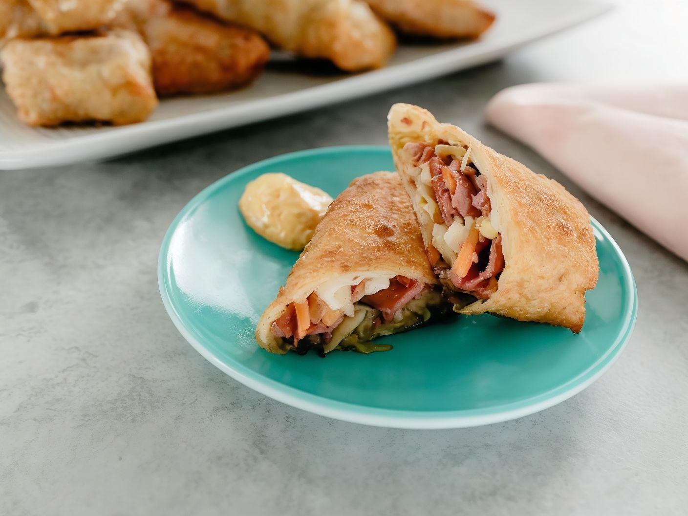 Cheese Omelette Roll Sandwich