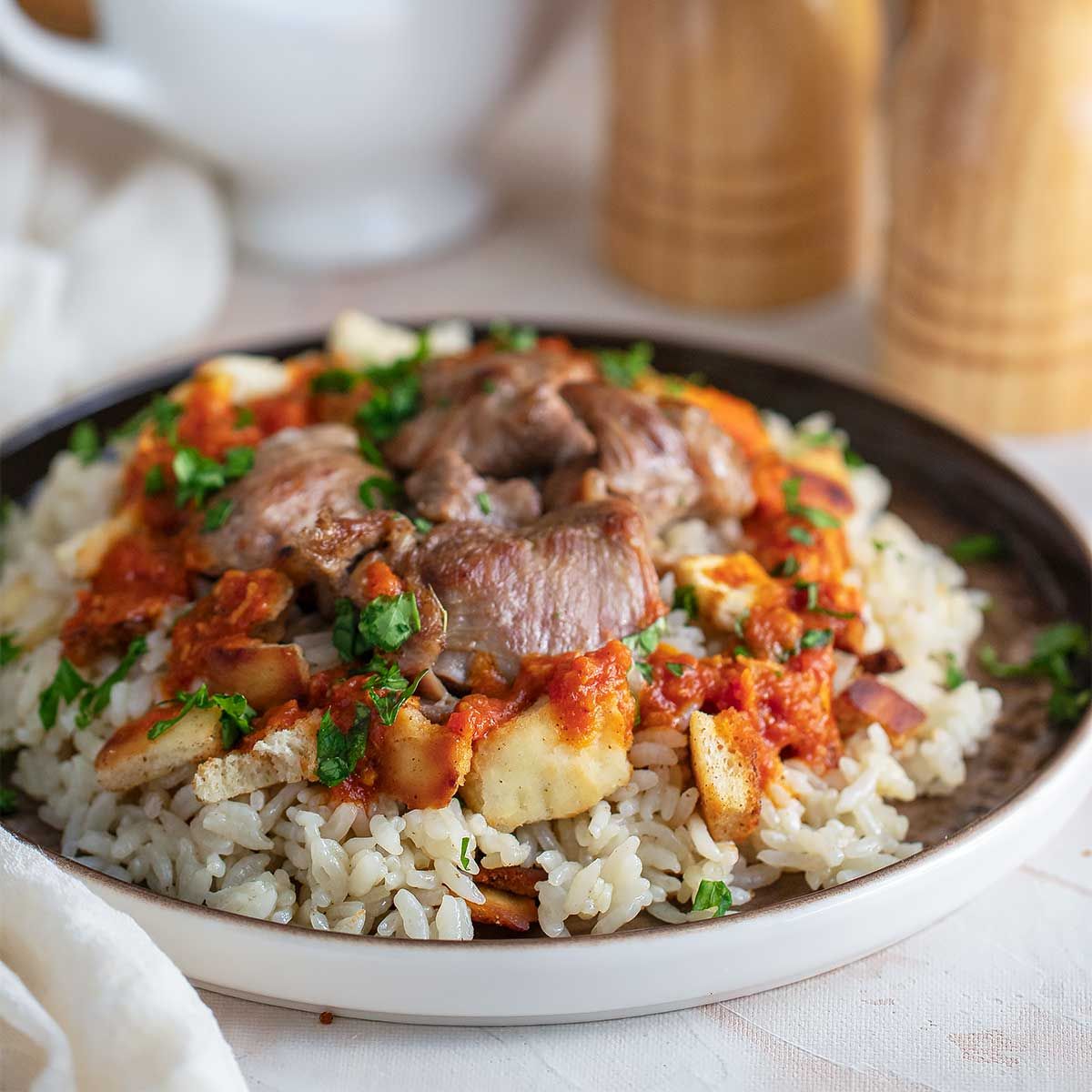 Plain Rice Fattah
