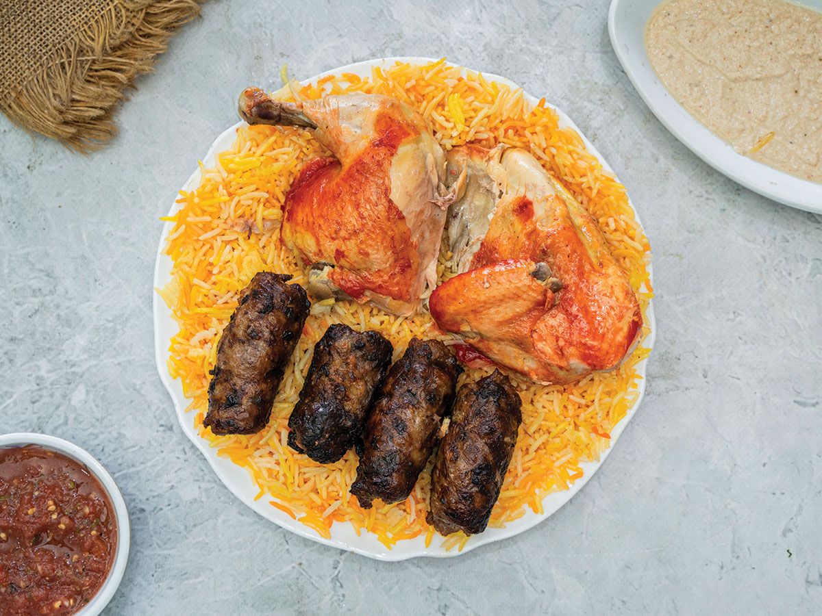 نصف فرخة مع ربع كيلو طرب