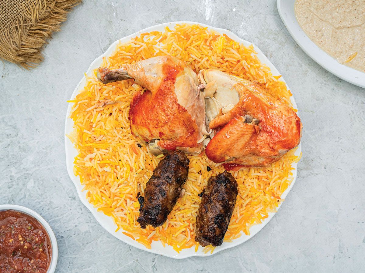 نصف فرخة وثمن كيلو طرب
