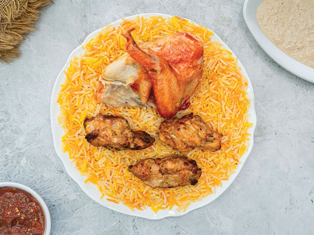 ربع فرخة وثمن كيلو شيش طاووق