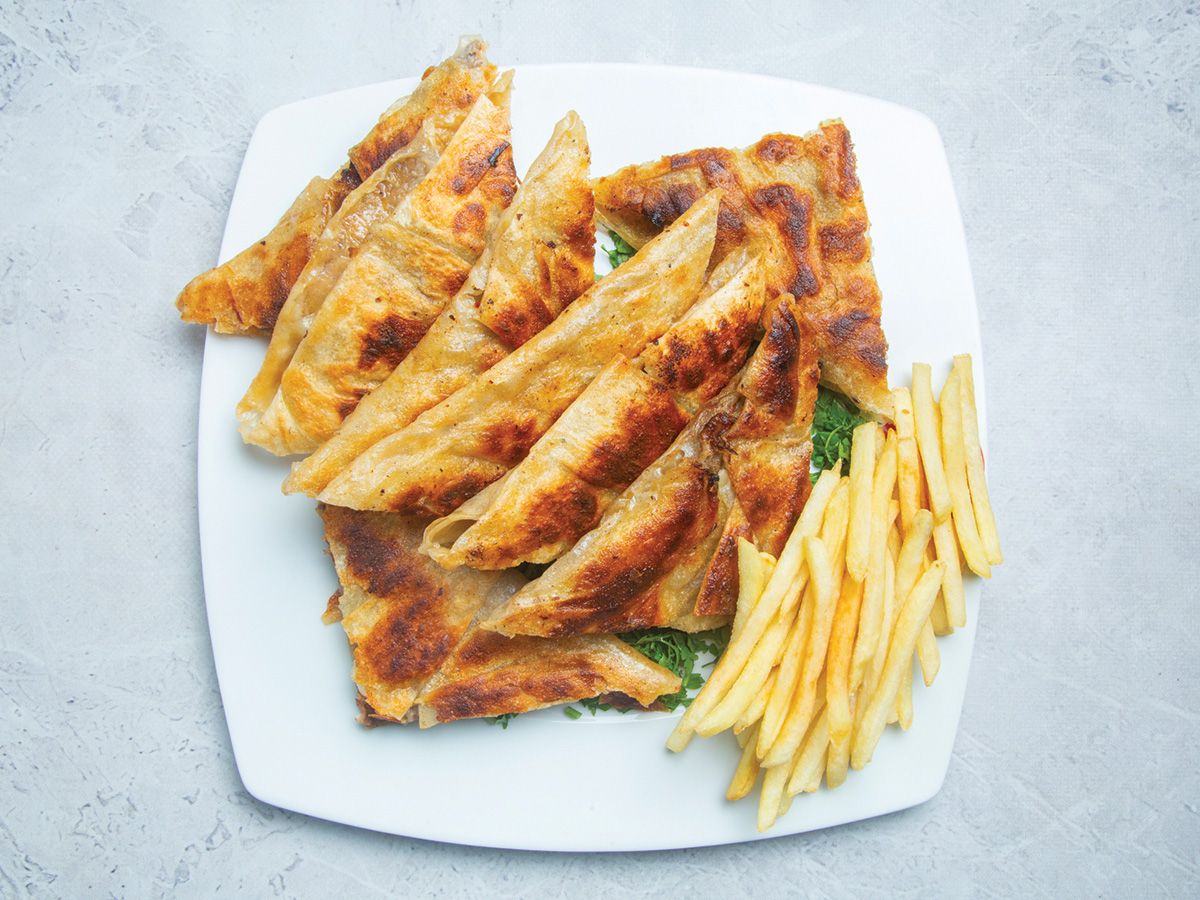 Double Syrian Hawawshi sandwich