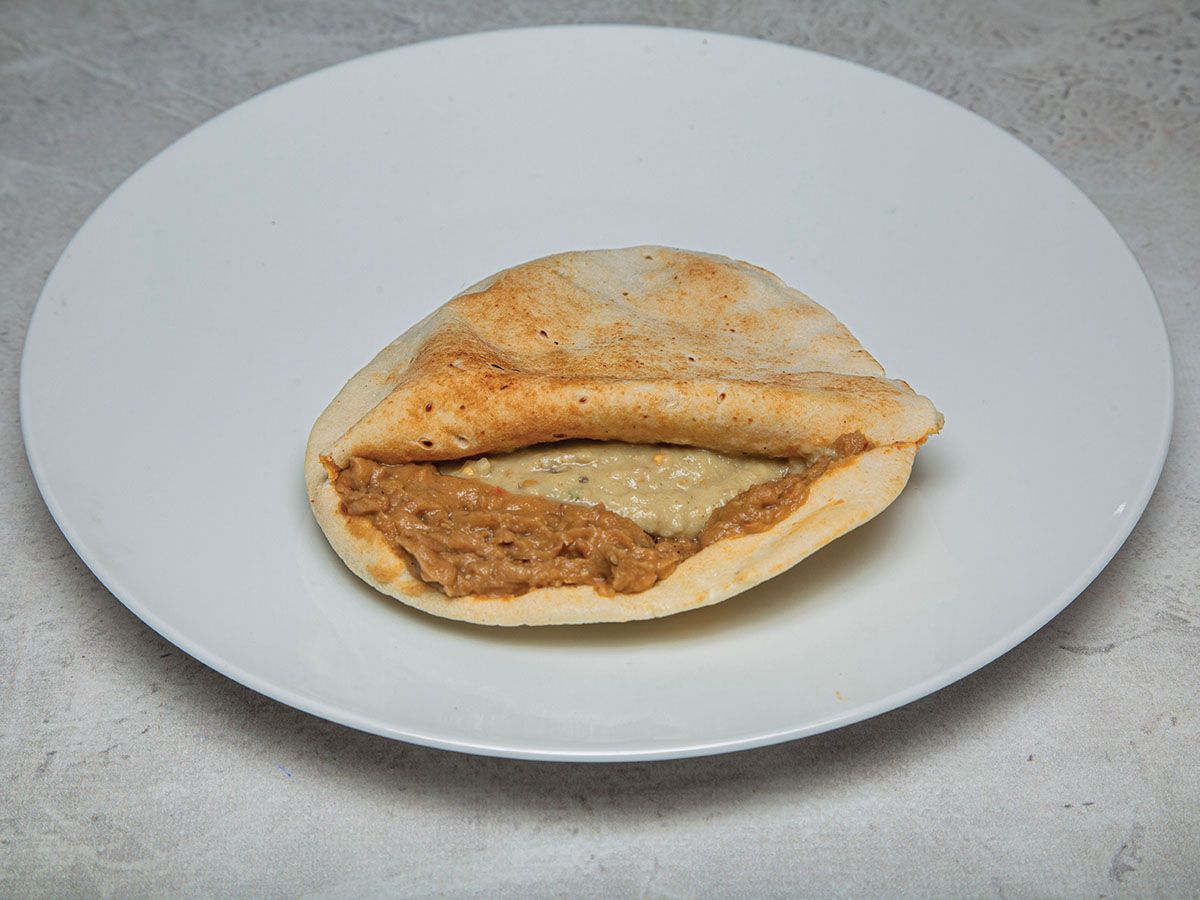 Fava Bean Sandwich with Baba Ghanoush