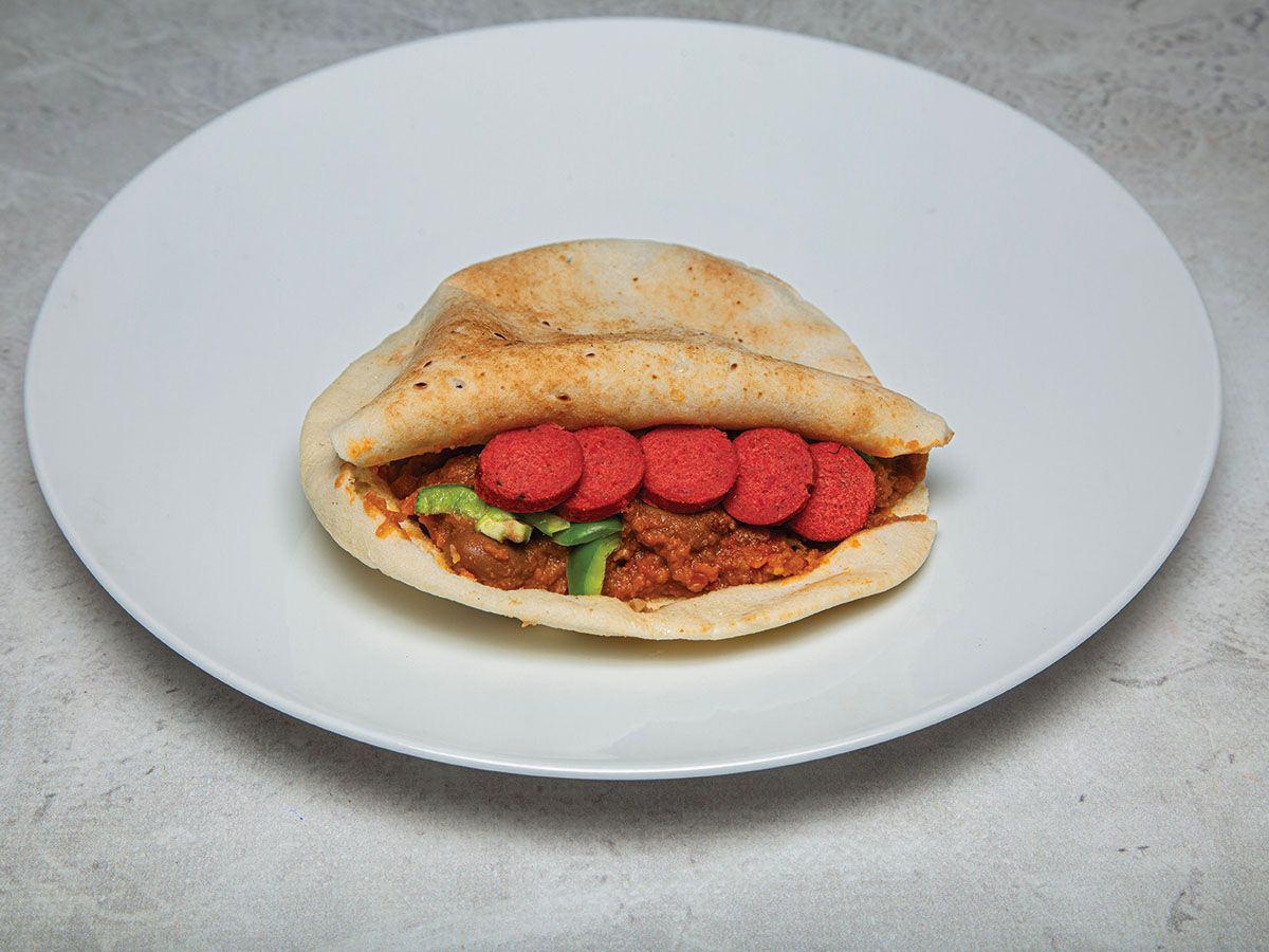 Foul on Hot dog sandwich
