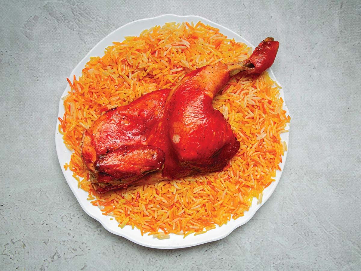 نصف فرخة مندي