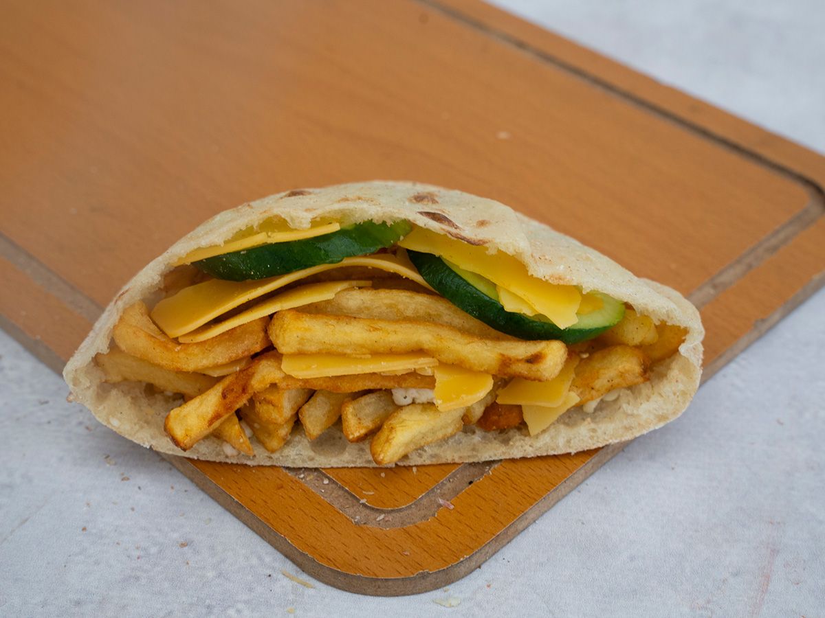 Cheddar Finger Potato Sandwich