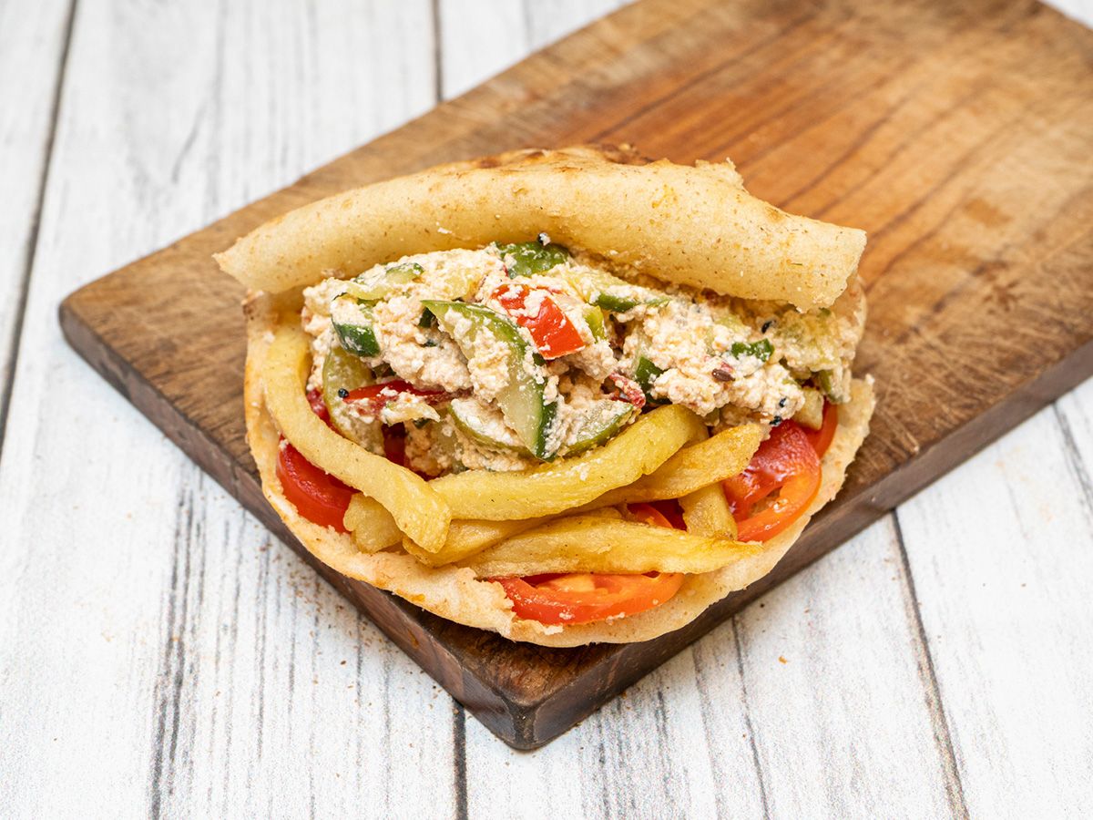 French Fries With Quraish Cheese Sandwich