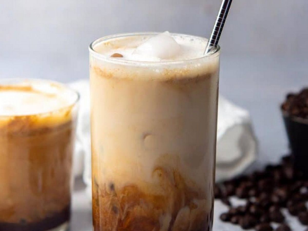 Espresso ice shaken