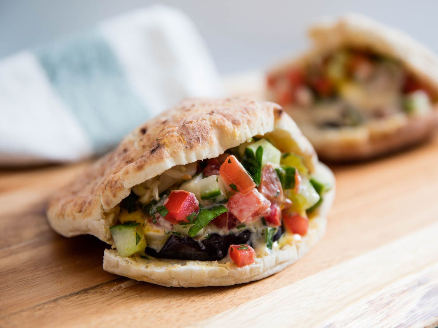 Falafel Eggplant Sandwich