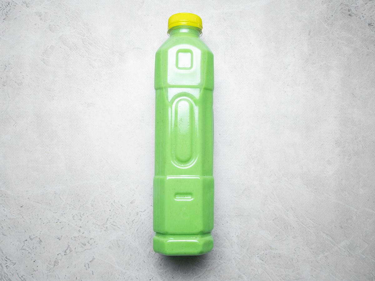 Avocado Juice Bottle with Milk