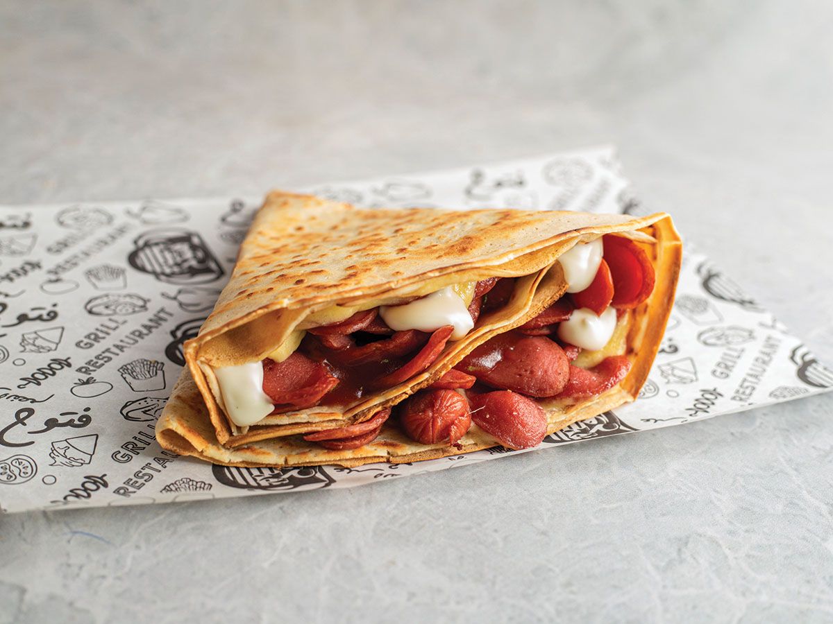 Mexican Hot Dog Crepe