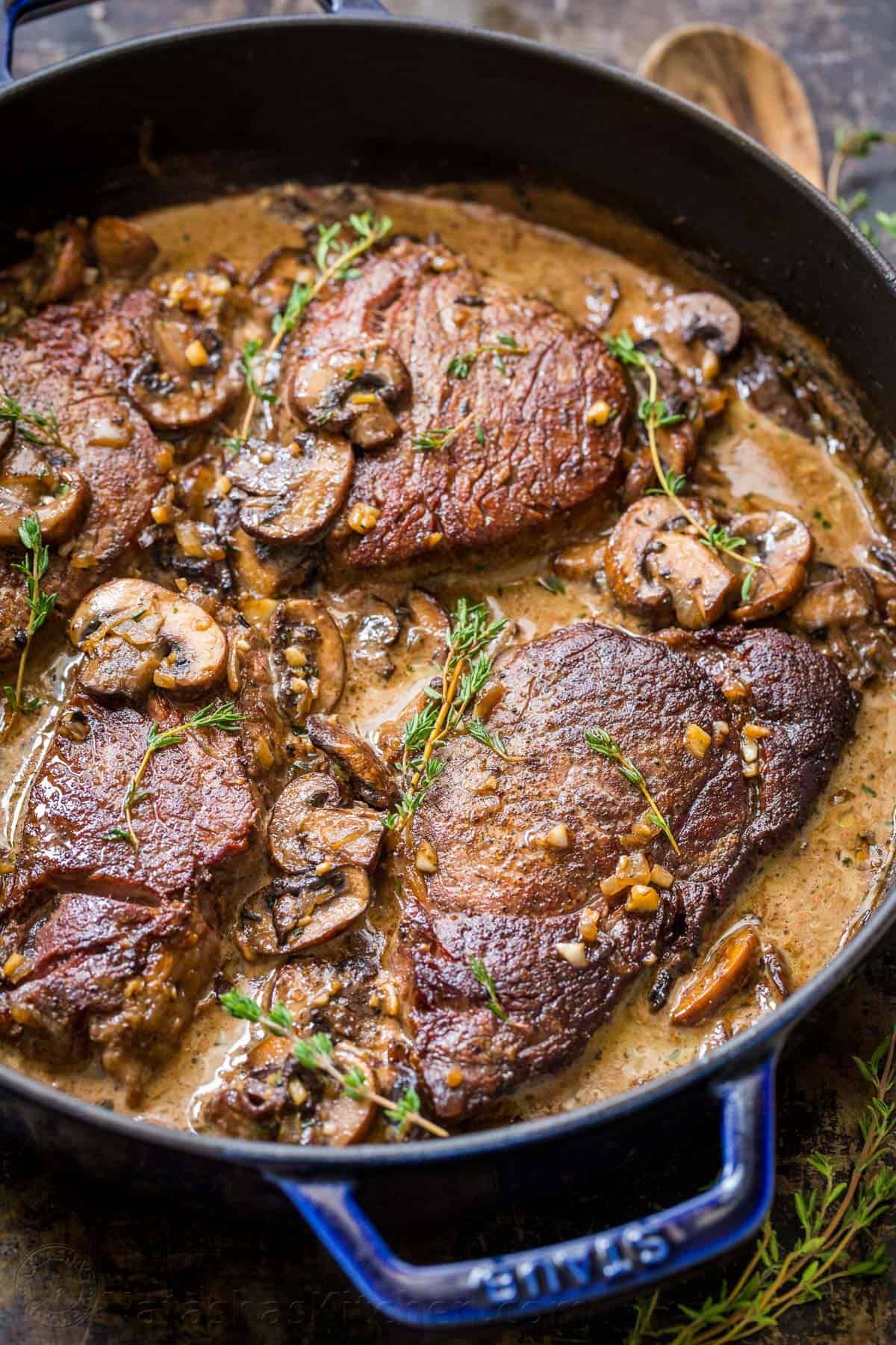 Mushroom Fillet with pasta