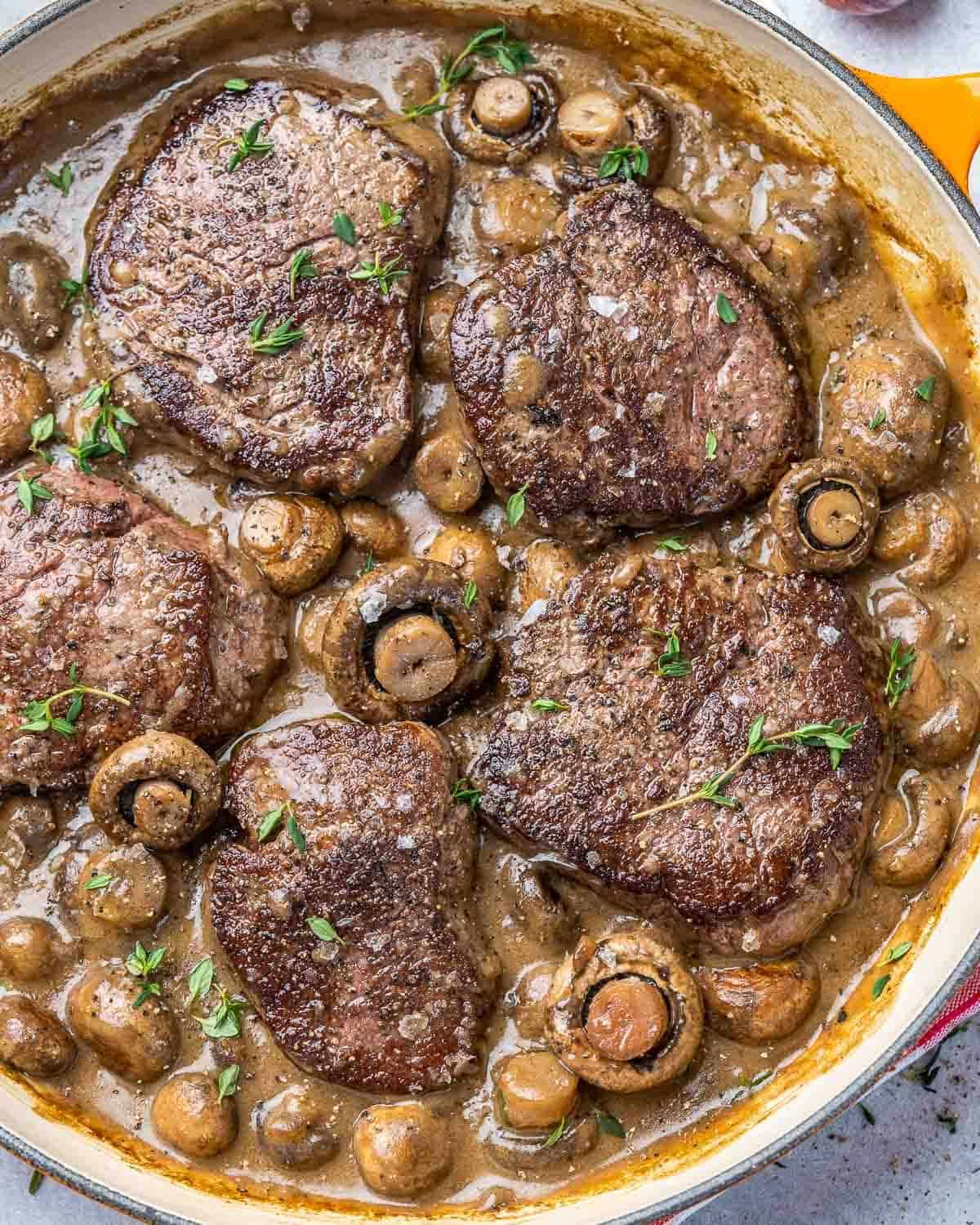 MUSHROOM BEEF FILLET dish
