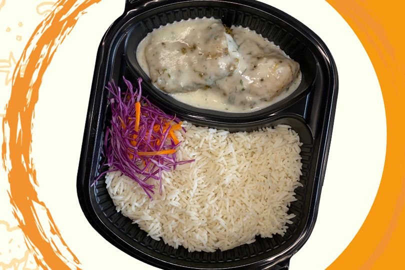 Fish Fillet Meal with Lemon Sauce