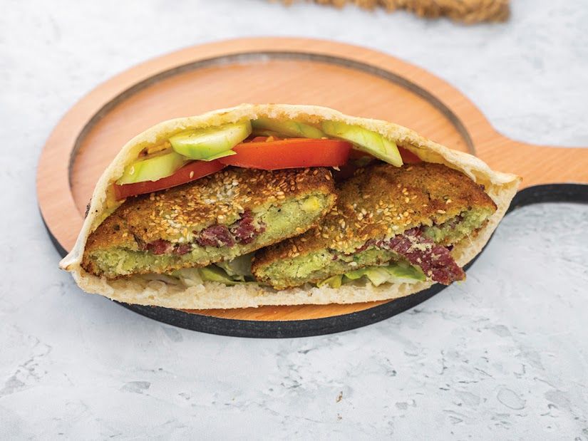 Falafel Basturma Sandwich