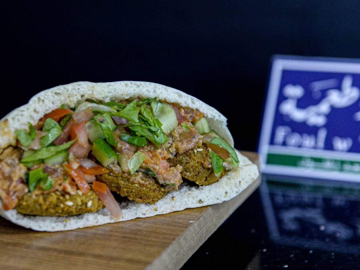 Foul And Falafel Sandwich
