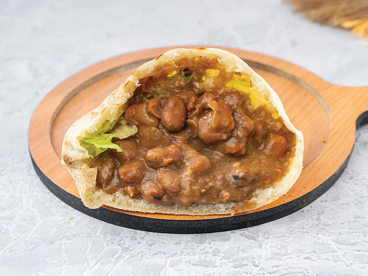 Foul On Falafel Sandwich