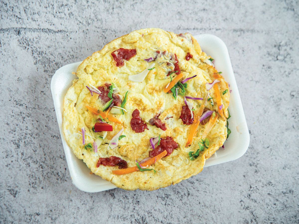 Egg With Pastrami Box