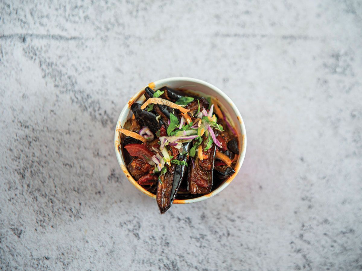 Pickled eggplant