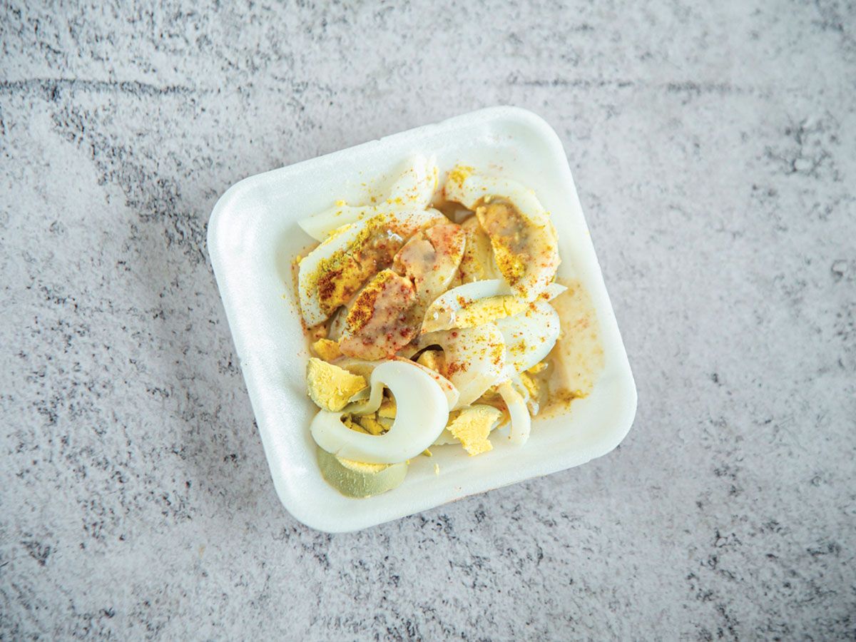 Boiled Egg Plate with Tahini