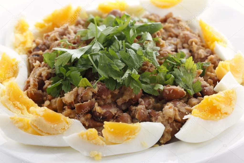 Foul With Boiled Egg Box