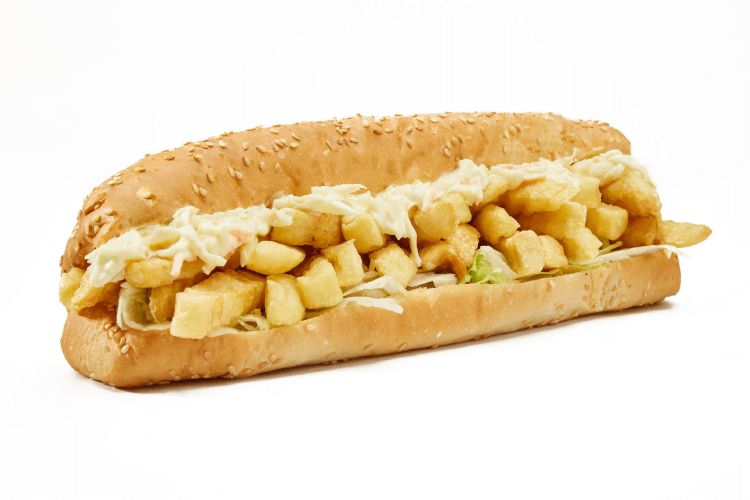 Cheese French Fries Sandwich