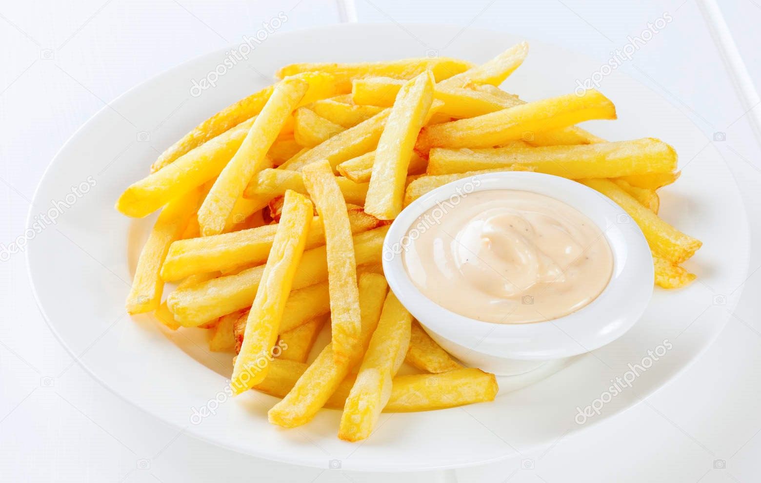 French Fries With Mayonnaise Platter