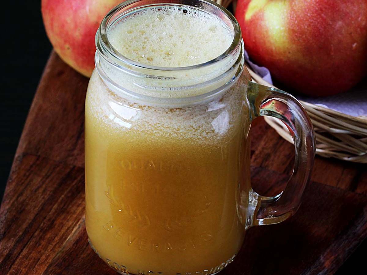 Fresh Apple Juice Bottle