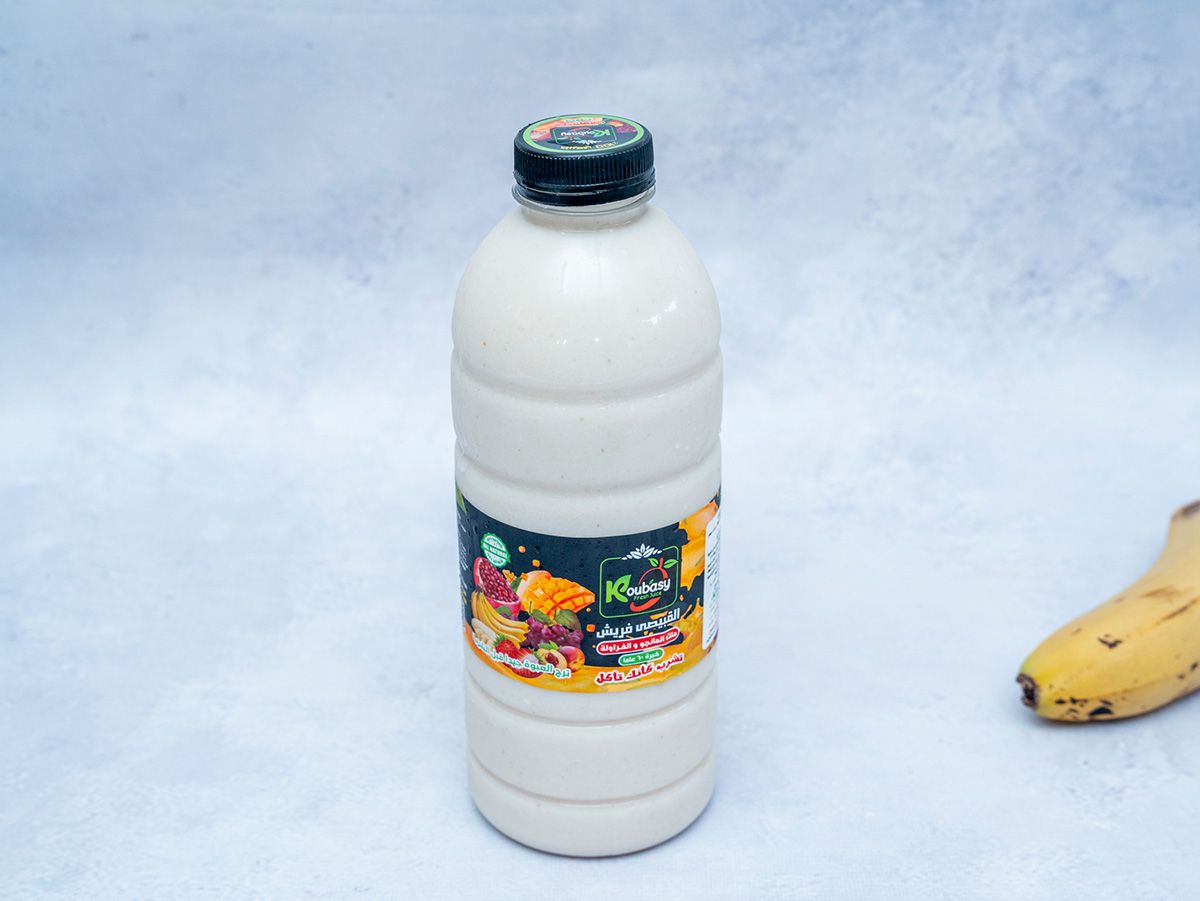Fresh Banana Juice Bottle