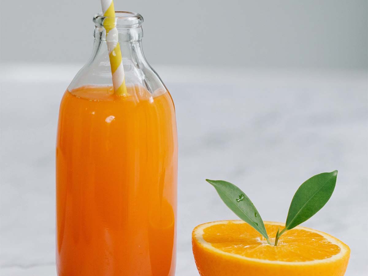 Fresh Orange Juice Bottle