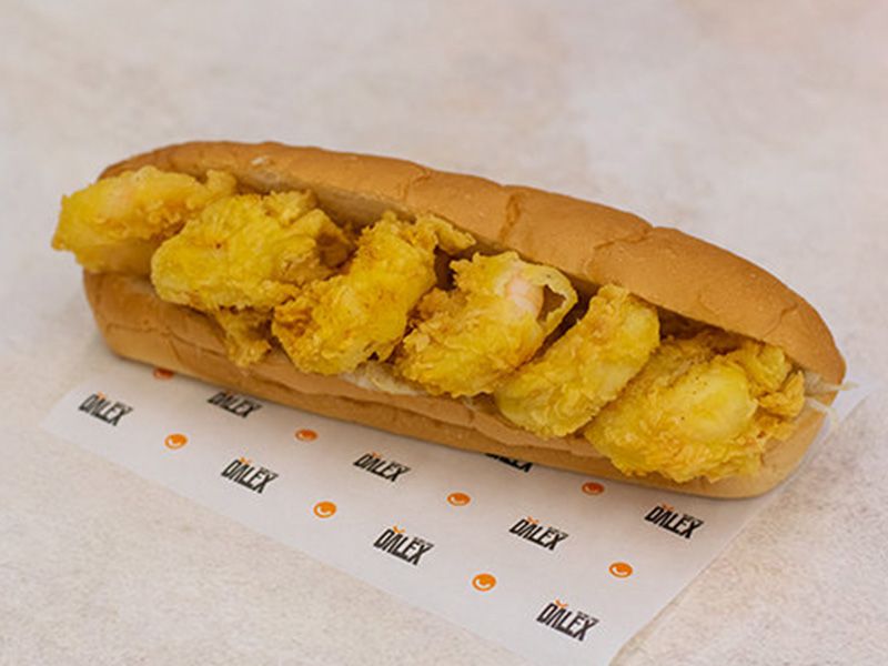 Fried Shrimp Baguette Sandwich