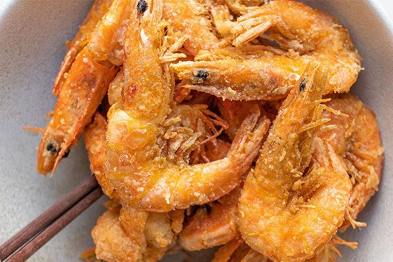 Fried Shrimp With Head And Tail (Quarter Kilo) Order