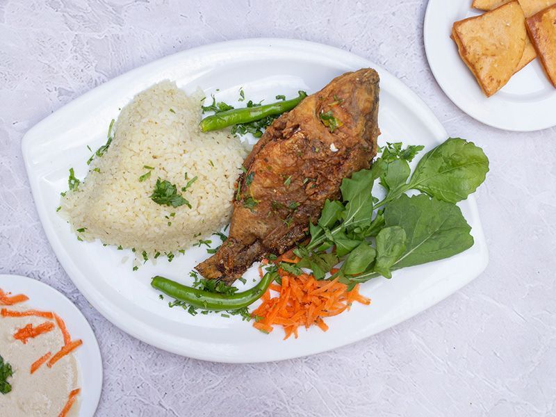 Fried Tilapia Fish Meal