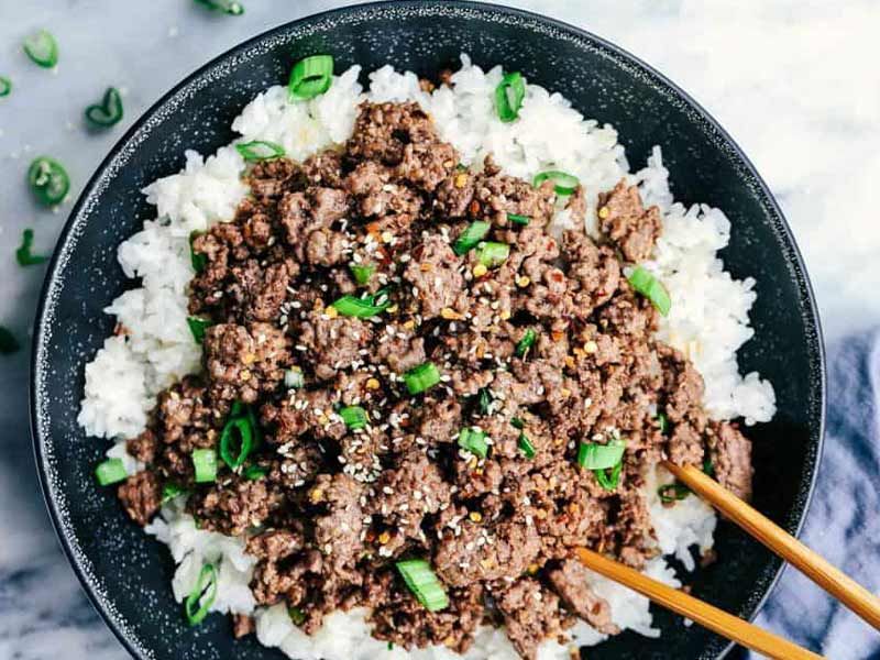 Minced Beef Garlic Rice