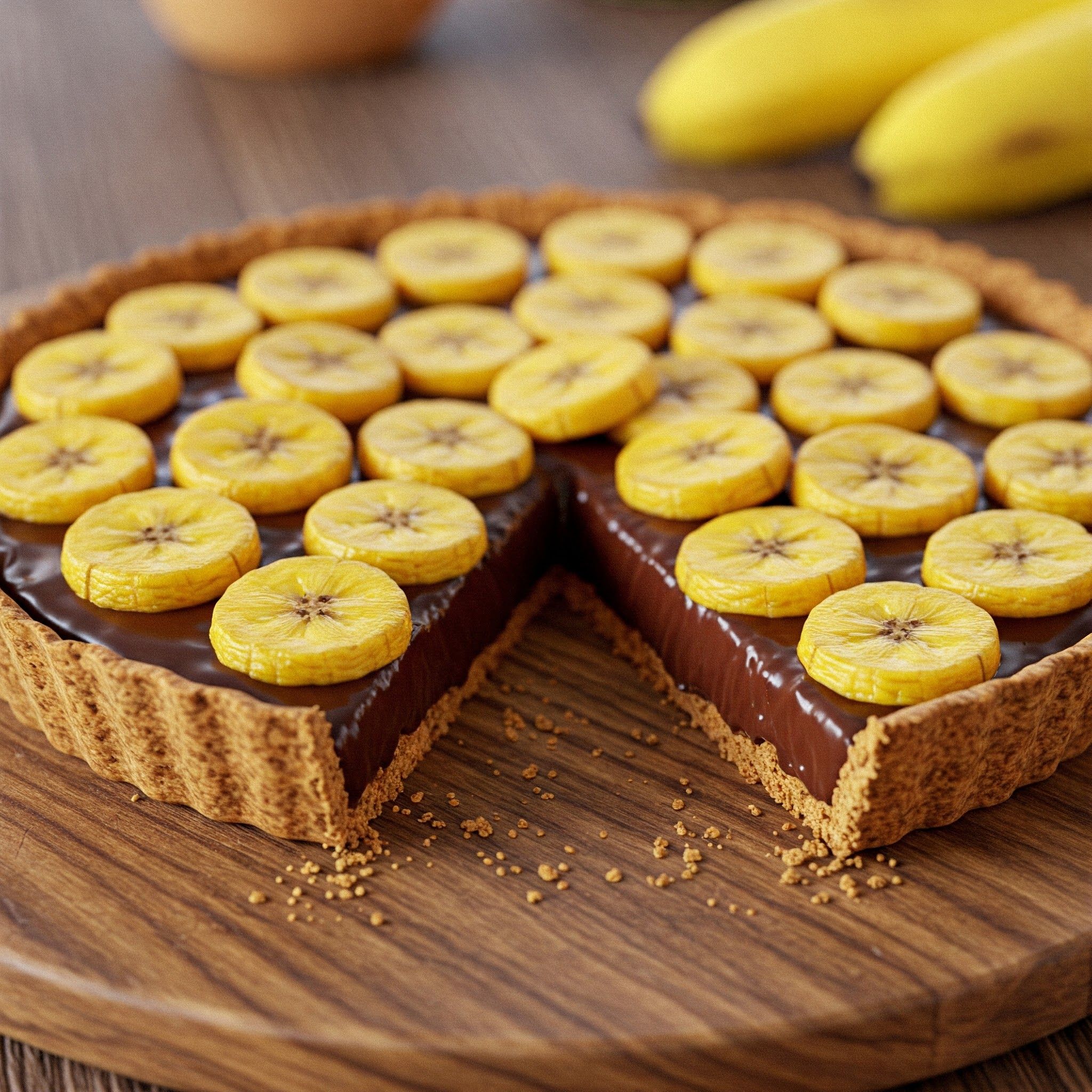 Chocolate Pie With Panana
