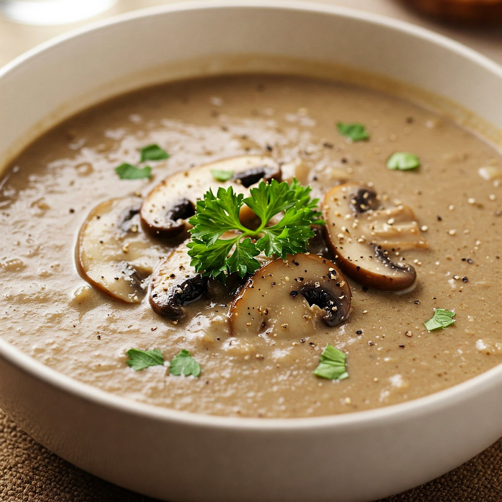 Mushroom Gravy Soup