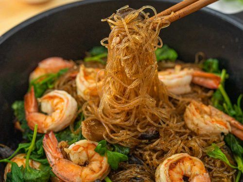 N08- Fried Chinese Glass-Noodles with Shrimp