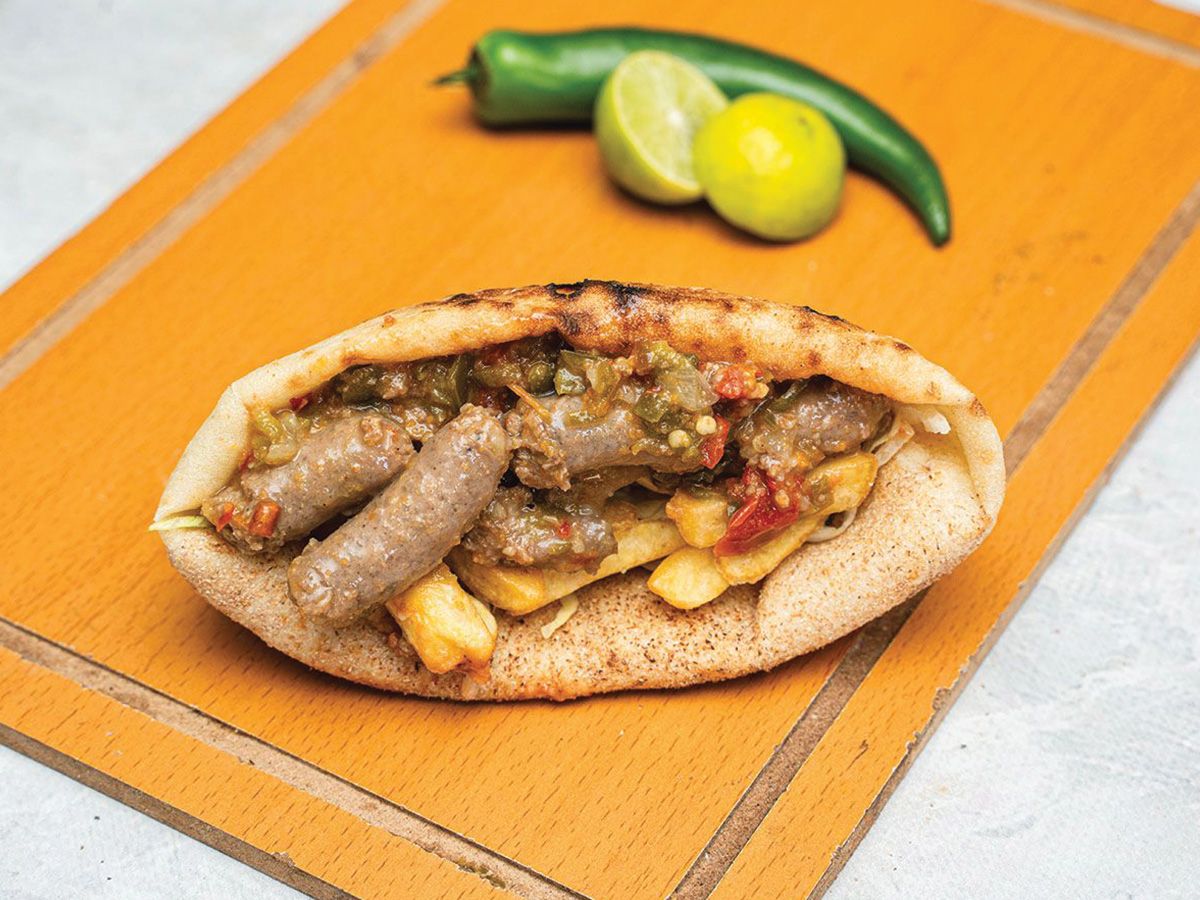 Grilled Baladi sausage Sandwich