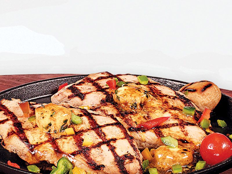 Grilled Chicken Cafe De Paris Sauce