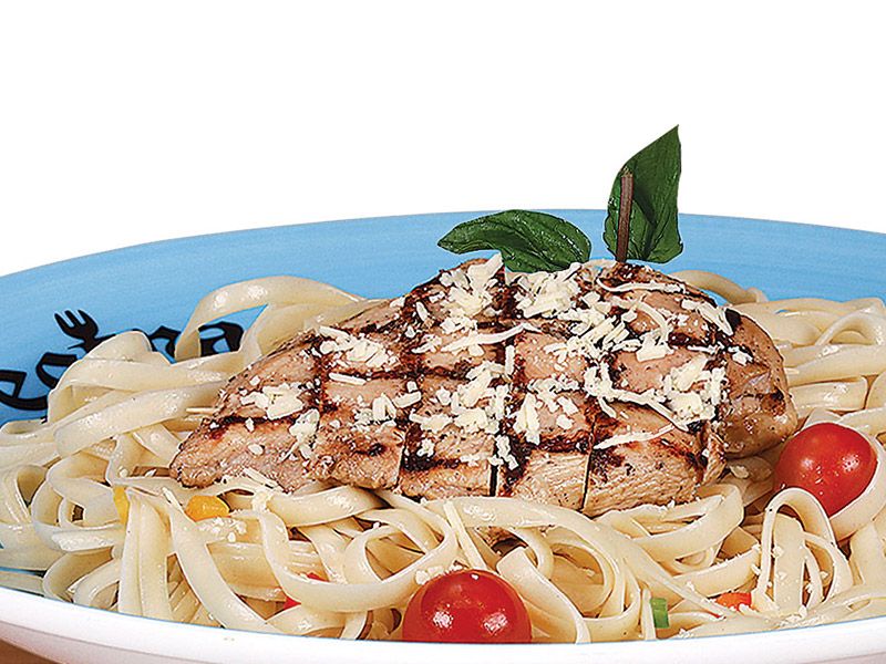 Grilled Chicken Fettuccini Pasta