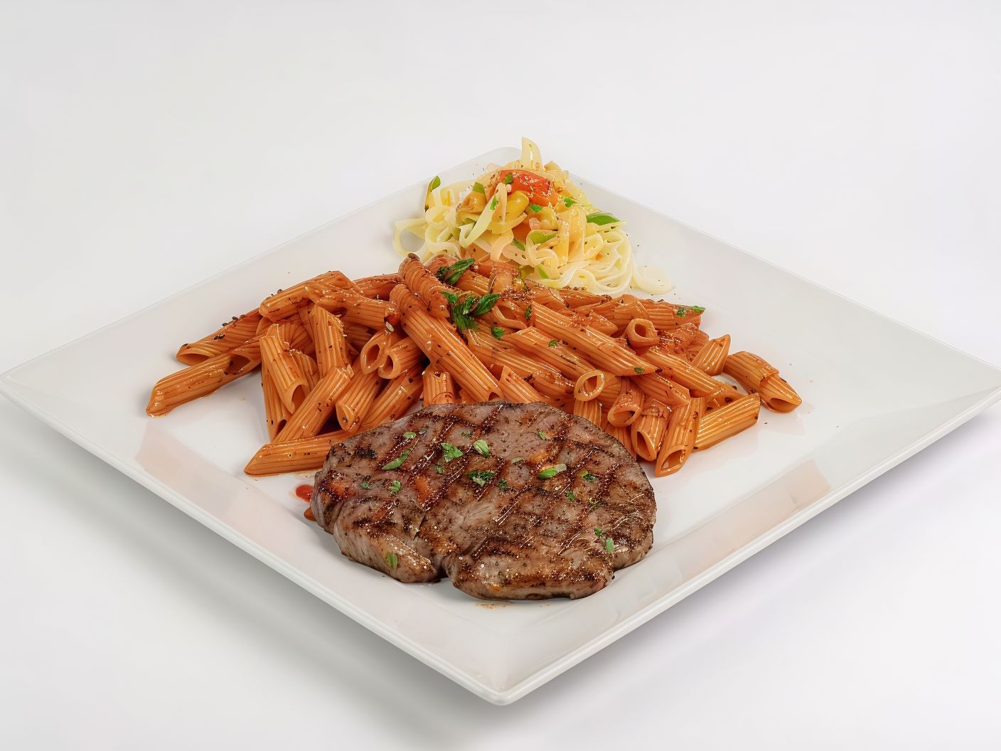 Grilled Fillet with pasta