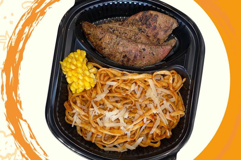 Grilled liver meal