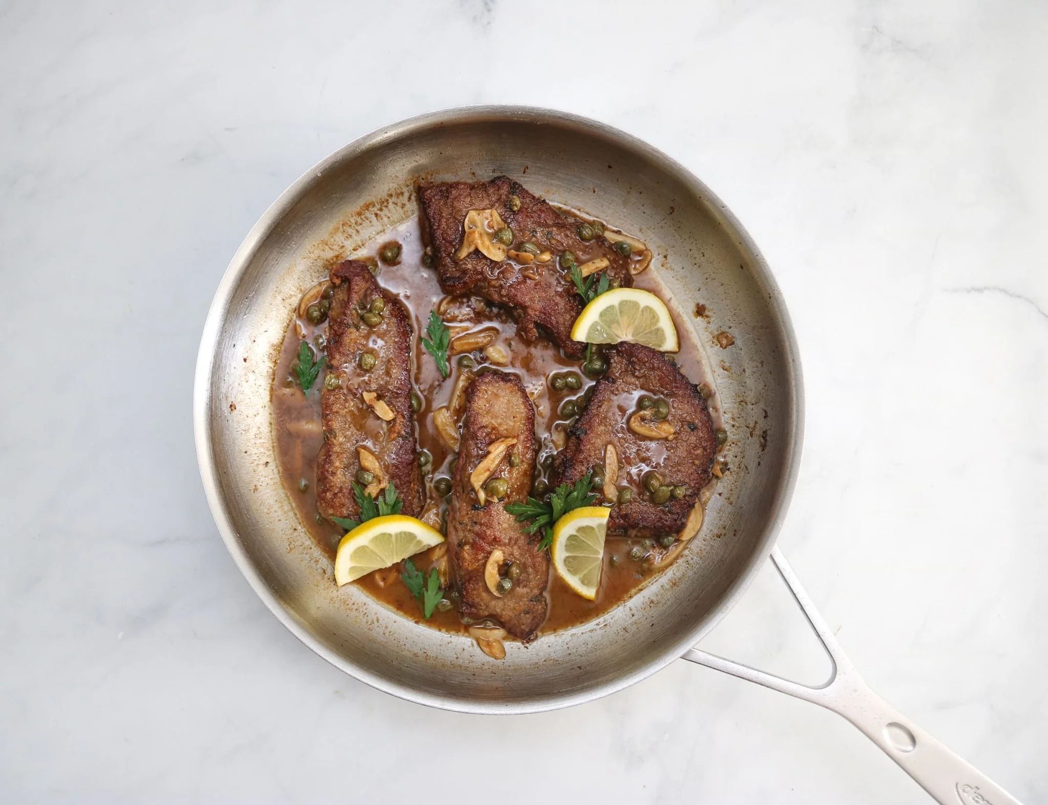 Grilled Piccata Garlic Sauce