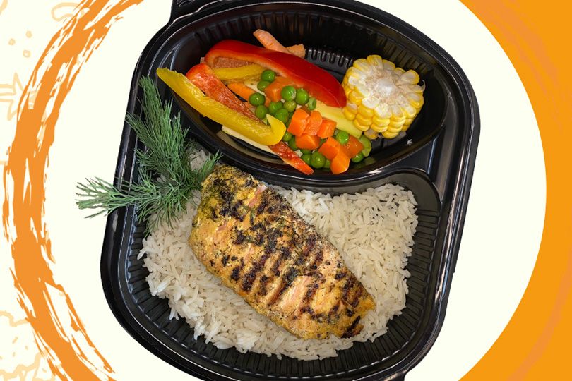 Grilled Salmon Fillet Meal