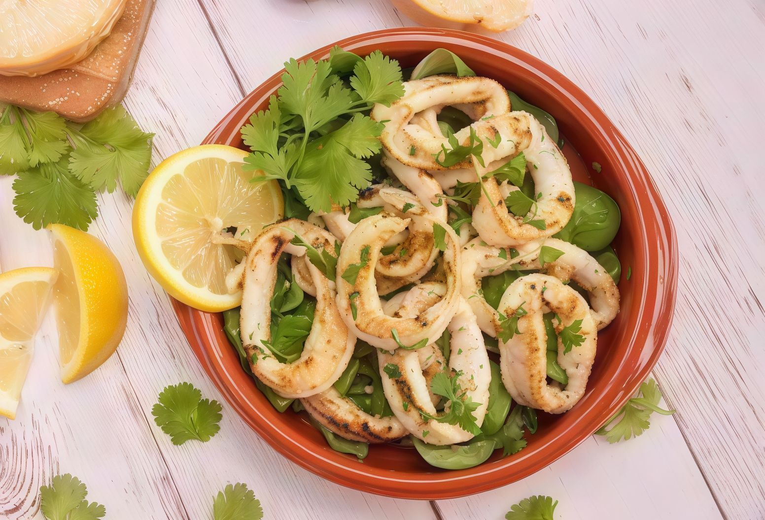 Grilled calamari