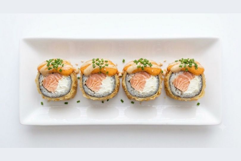 Hot Salmon Fried Rolls