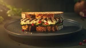 Grilled halloumi cheese in brown tortilla bread