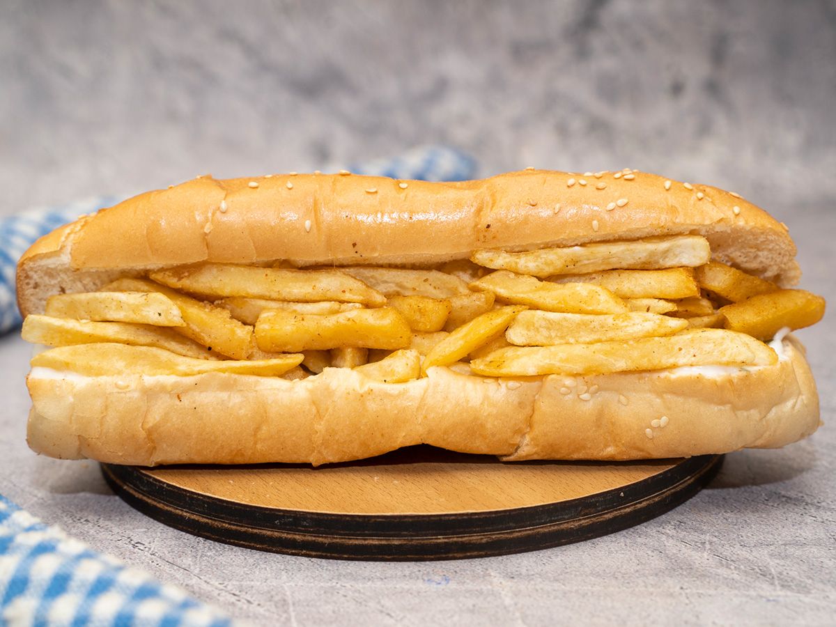 Large French Fries Sandwich