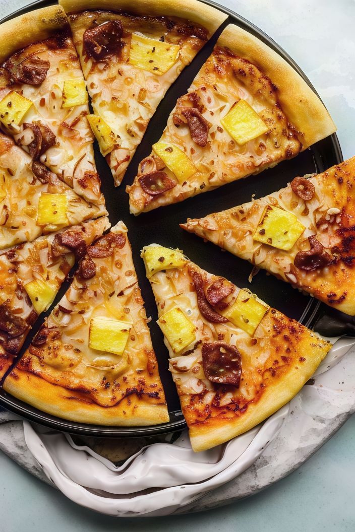 Salami Oriental Pizza